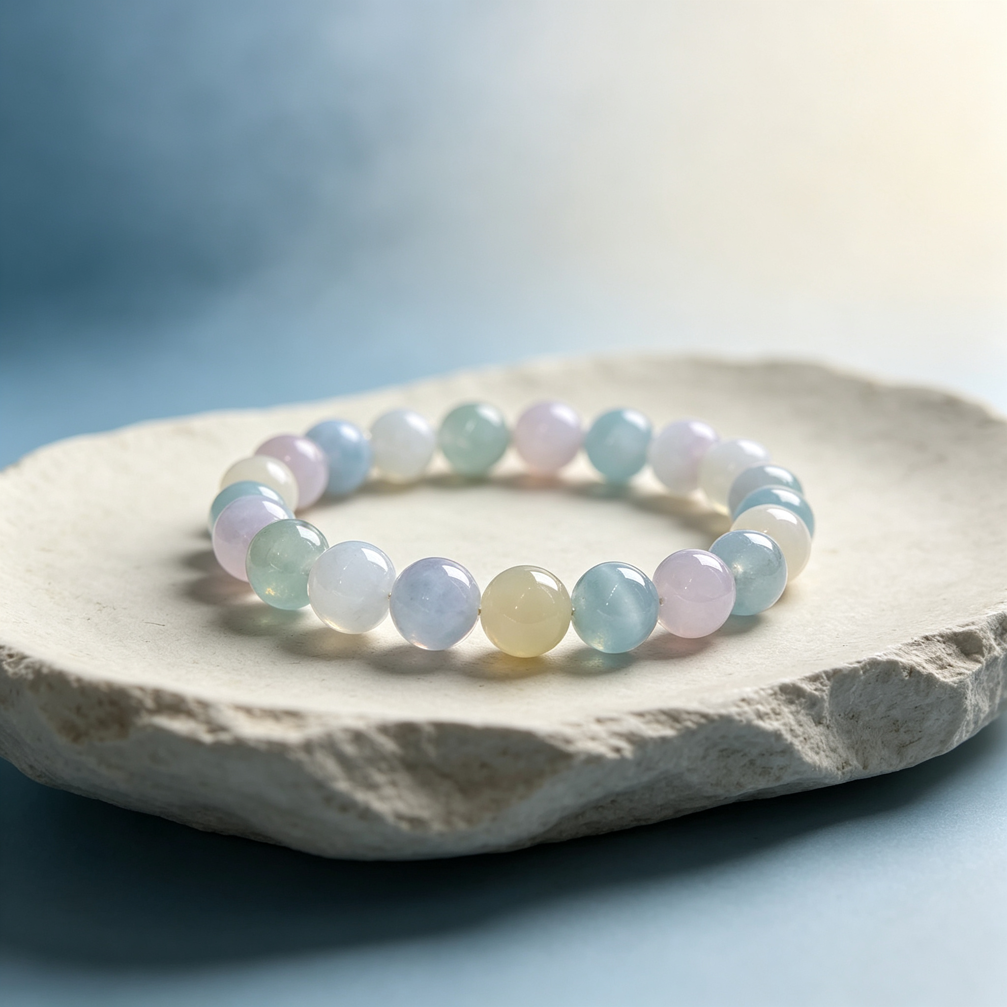 Karma & Elements Pastel Aura Crystal Bracelet