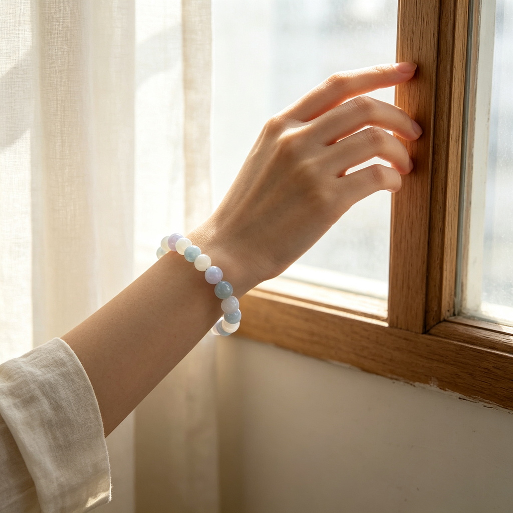 Karma & Elements Pastel Aura Crystal Bracelet