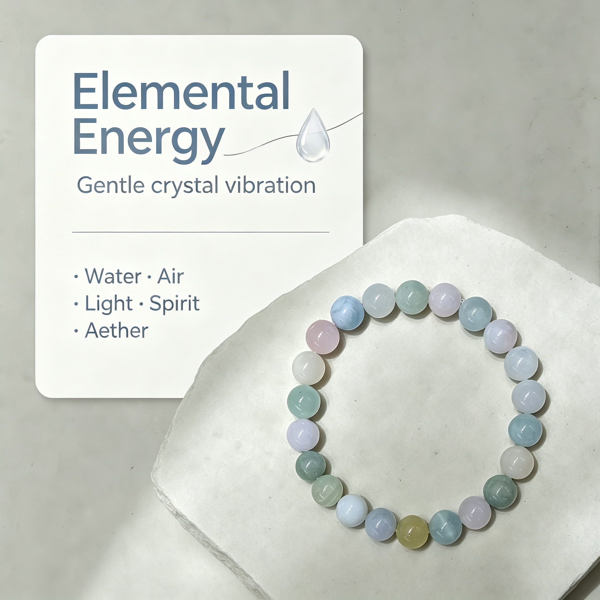 Karma & Elements Pastel Aura Crystal Bracelet