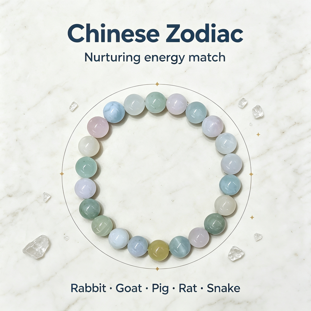 Karma & Elements Pastel Aura Crystal Bracelet