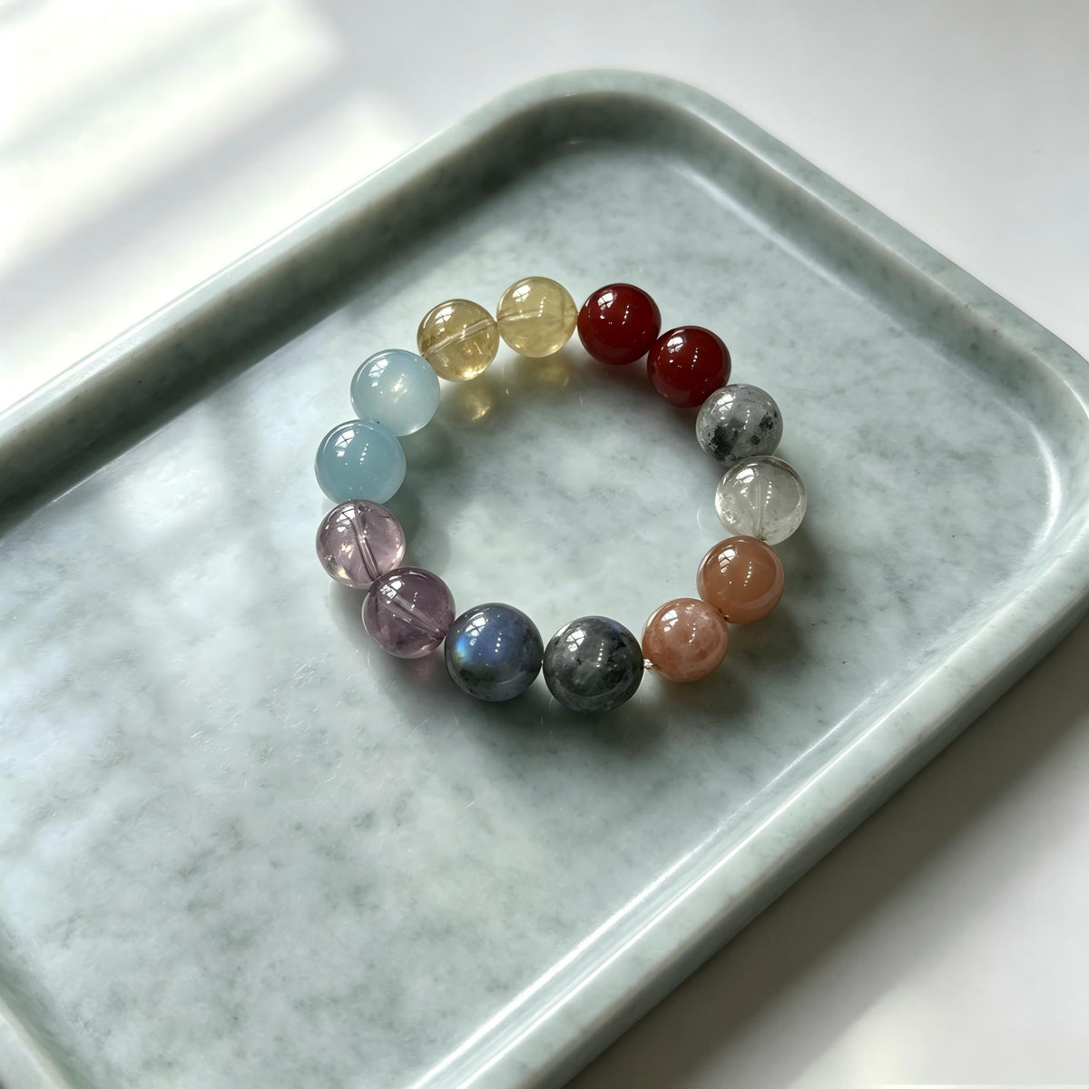 Karma & Elements 7 Chakra Alignment Intention Bracelet