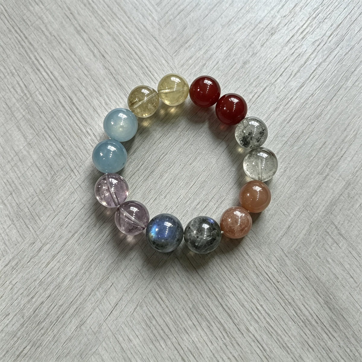 Karma & Elements 7 Chakra Alignment Intention Bracelet