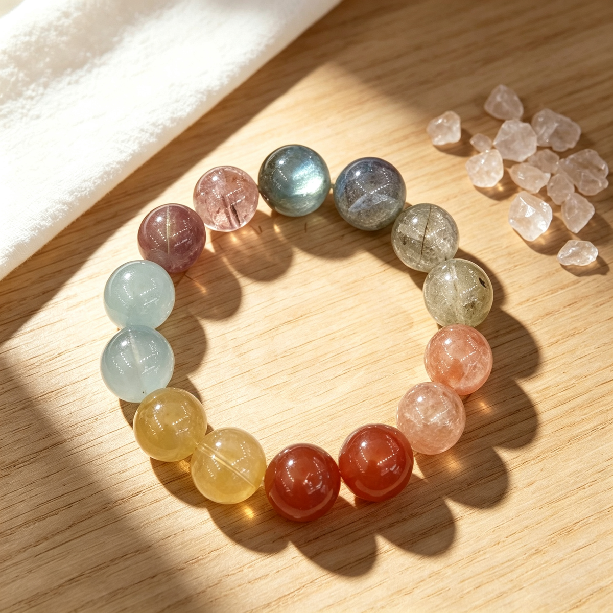 Karma & Elements 7 Chakra Alignment Intention Bracelet