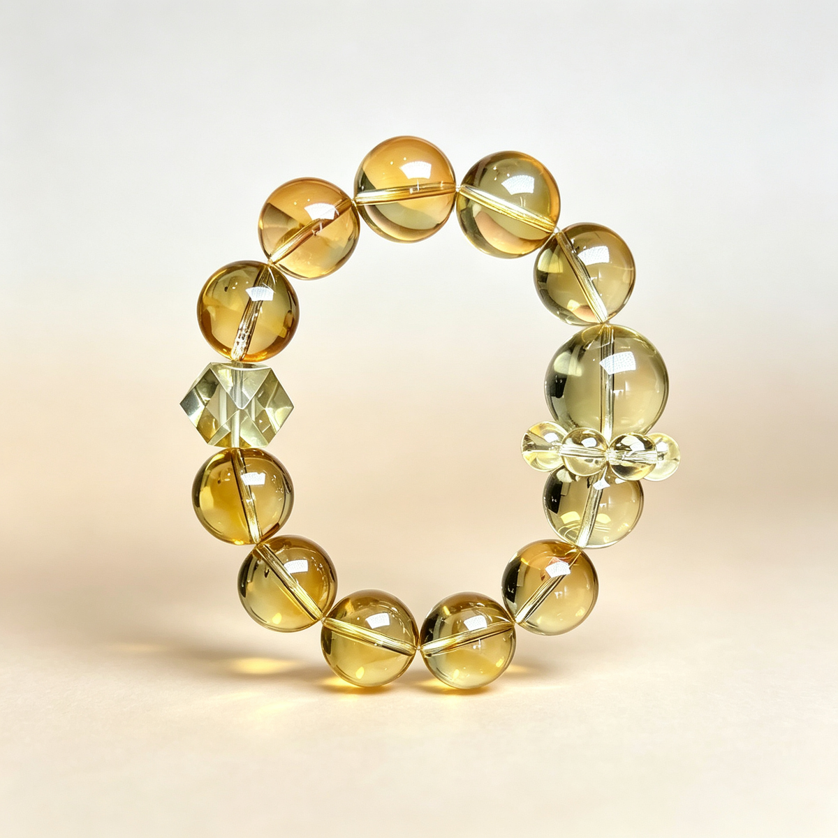 Karma & Elements Solar Abundance Crystal Bracelet Wealth Prosperity