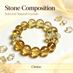 Karma & Elements Solar Abundance Flow Natural Crystal Beaded Bracelet