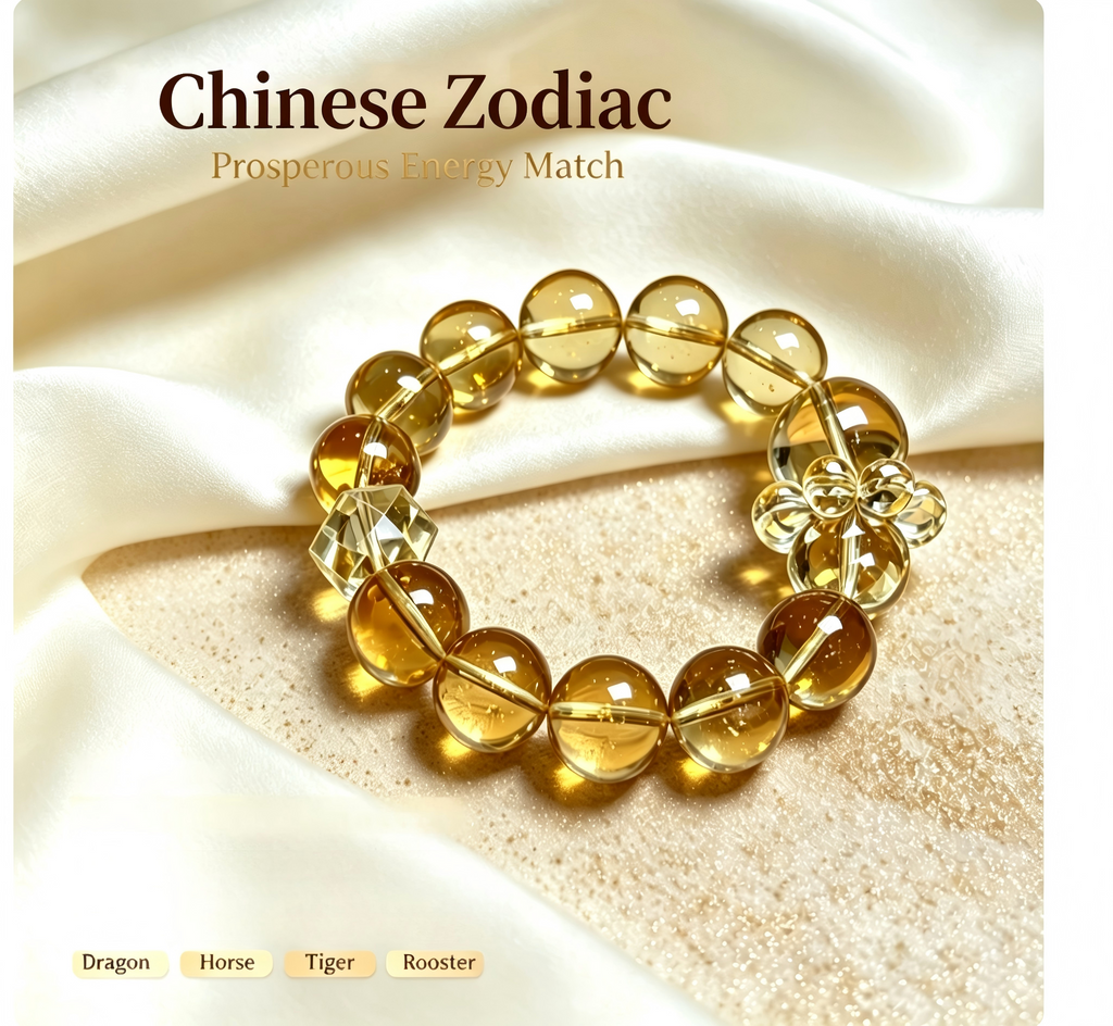 Karma & Elements Solar Abundance Flow Natural Crystal Beaded Bracelet