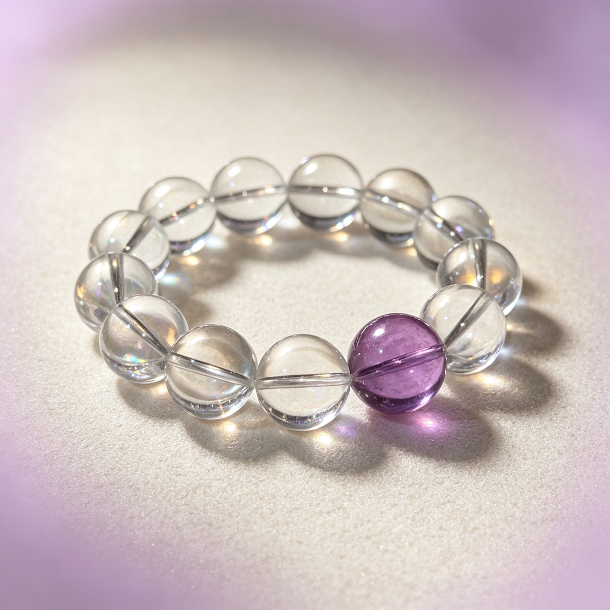 Karma & Elements Mystic Clarity Crystal Bracelet Intention Manifestation