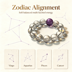 Karma & Elements Mystic Clarity Shift Natural Crystal Beaded Bracelet
