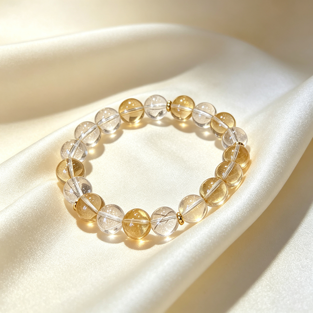 Karma & Elements Grounded Mind Reset Natural Crystal Beaded Bracelet