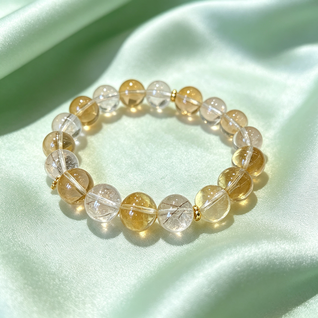 Karma & Elements Grounded Mind Reset Natural Crystal Beaded Bracelet