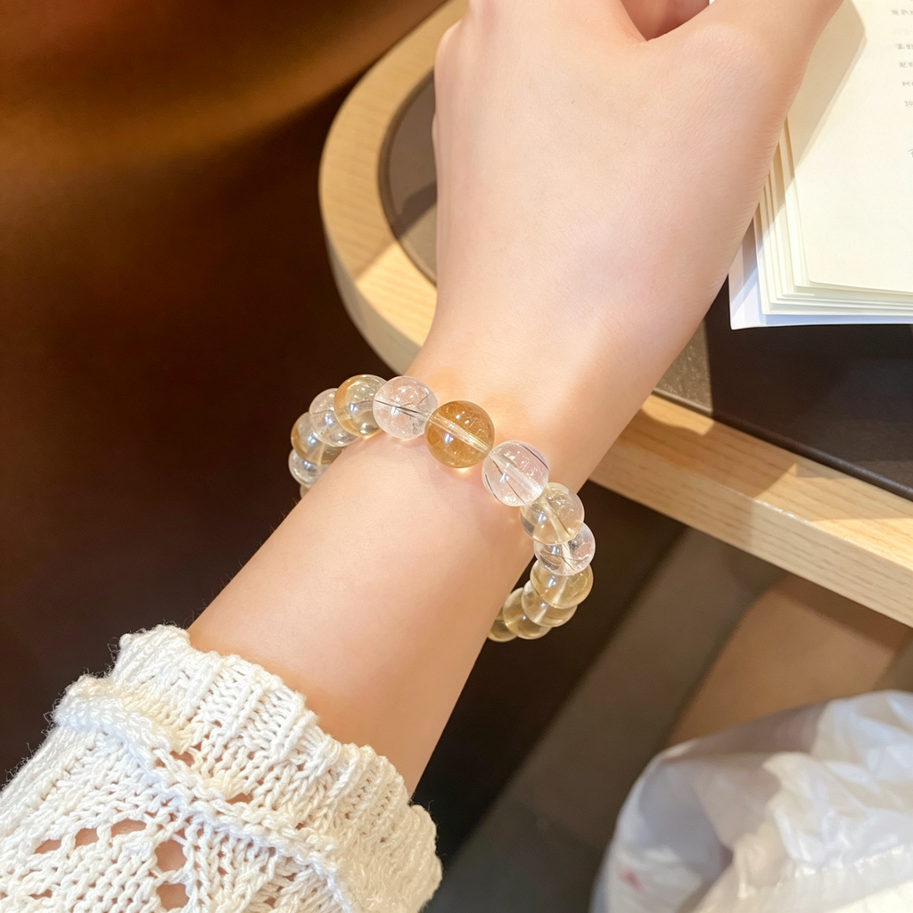 Karma & Elements Grounded Mind Reset Natural Crystal Beaded Bracelet