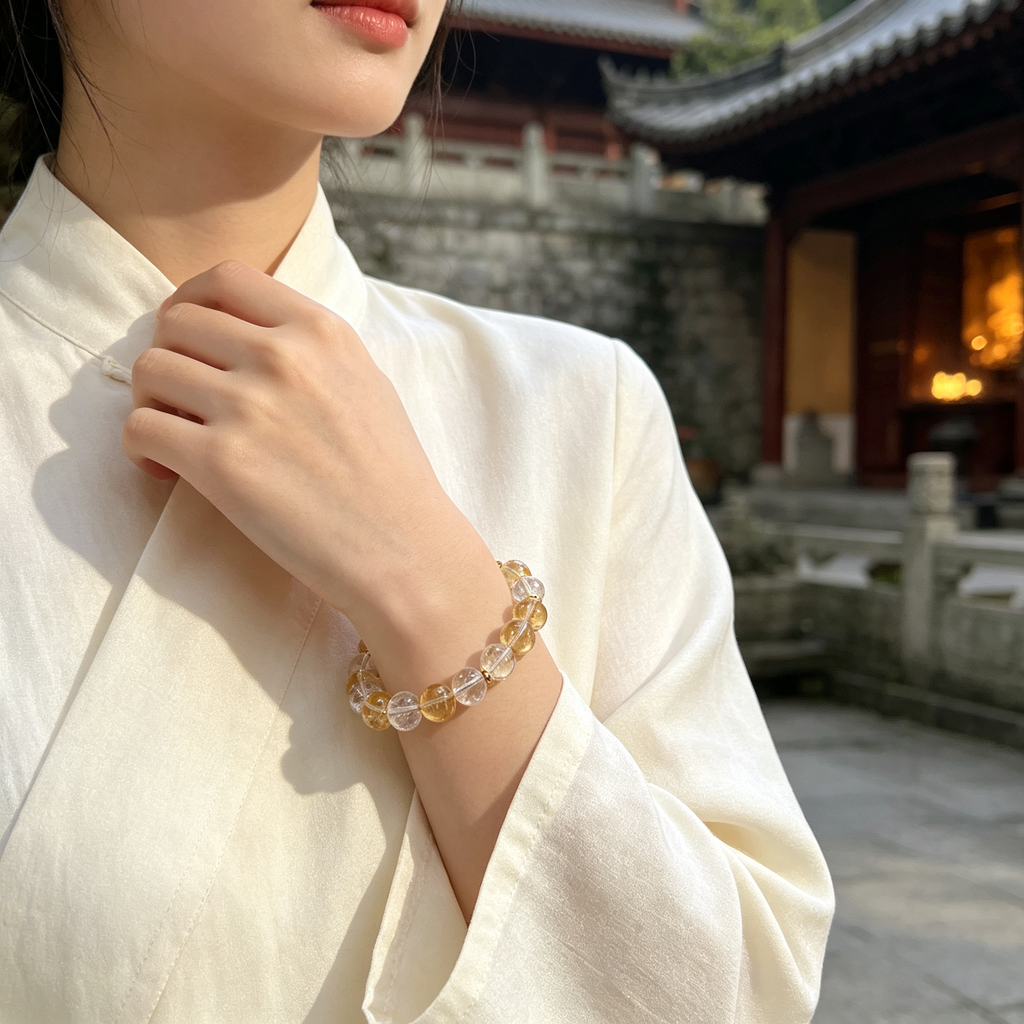 Karma & Elements Grounded Mind Reset Natural Crystal Beaded Bracelet