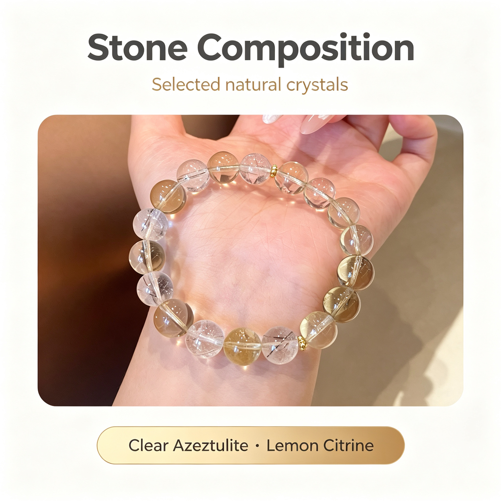 Karma & Elements Grounded Mind Reset Natural Crystal Beaded Bracelet