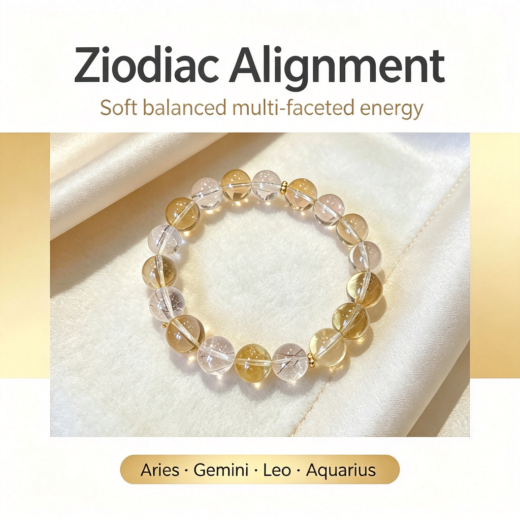 Karma & Elements Grounded Mind Reset Natural Crystal Beaded Bracelet