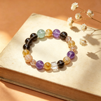 Karma & Elements Wholeness Energy Blend Mixed Crystal Beaded Bracelet