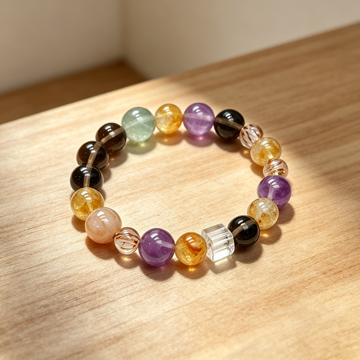 Karma & Elements Energy Blend Crystal Bracelet Multi Stone Vibration