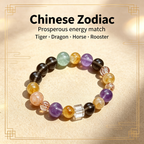 Karma & Elements Wholeness Energy Blend Mixed Crystal Beaded Bracelet