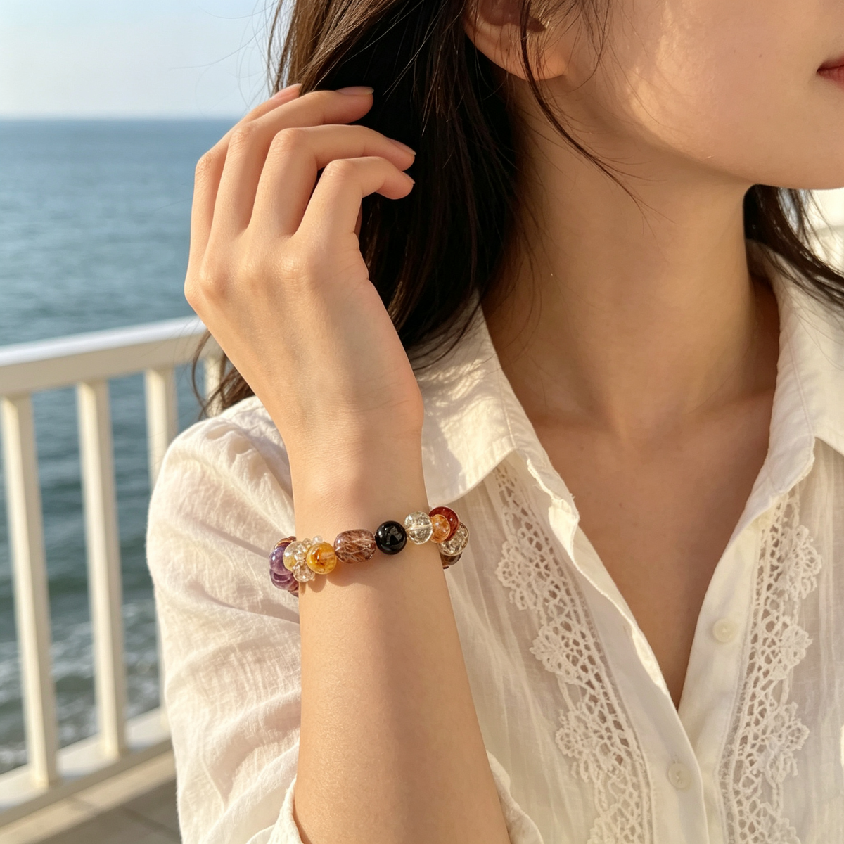 Karma & Elements 7 Chakra Awakening Bracelet Crystal Jewelry